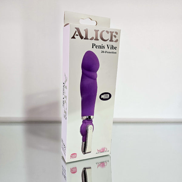 VIBRADOR ALICE PENIS VIBE YODA MORADO