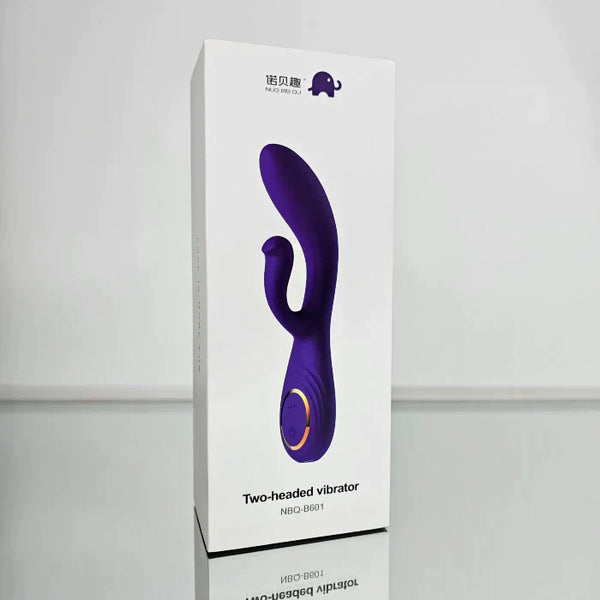 VIBRADOR TWO-HEADED MORADO