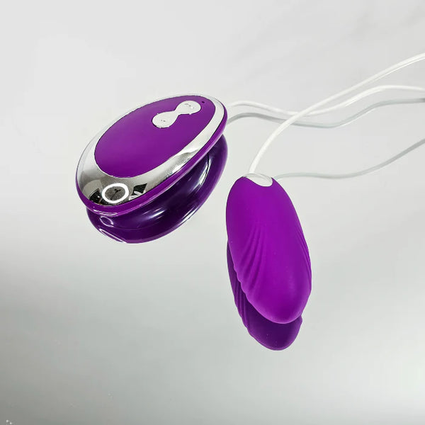 HUEVO VIBRADOR XXOO SILICONA MEDICADA MORADO